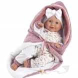 Llorens New Born mrugająca realistyczna lalka z dźwiękami 42 cm