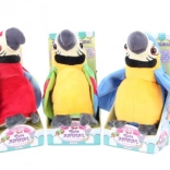 Mówiąca pluszowa papuga na baterie