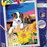 Malowanie według liczb CreArt Zachód Słońca Paw-Fection