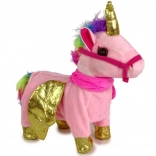 Interaktywny jednorożec z muzyką i złotymi skrzydłami