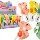Ręczny wiatraczek Dinozaur Mini wiatraczek dla dzieci 3 kolory