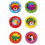 VIGA drewniany labirynt ze zwierzątkami – kieszonkowa gra zręcznościowa