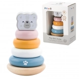 VIGA PolarB Drewniana edukacyjna piramida - Niedźwiedź polarny