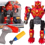 Robot do wkręcania z wiertarką, śrubokrętem, światłami i dźwiękami – czerwony