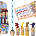 Bańki mydlane z motywem dinozaurów 34 cm – różne kolory