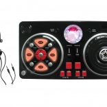 Dziecięcy mikser DJ z mikrofonem i efektami świetlnymi