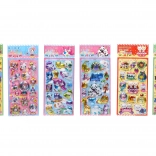 Świecące naklejki 10 × 22 cm, mix motywów