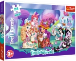 Trefl puzzle maxi ENCHANTIMALS – wesoły świat, 24 elementy