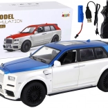 Auto RC 1:20 biało-niebieskie z pilotem BVLIIMAN