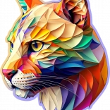 Drewniane puzzle WOODEN CITY kolorowa puma 150 elementów