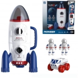 Kosmiczna rakieta ze świetlnymi efektami i kosmonautami 29,1 × 15,8 × 15 cm