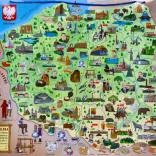 Magnetyczna mapa Polski 3 w 1