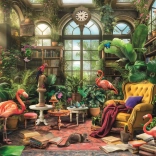 Puzzle Biblioteka w Szklarni 1000 elementów