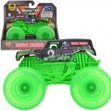 Monster Jam auto z podświetlanymi kołami 1:43 GRAVE DIGGER