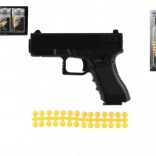 Dziecięcy pistolet na miękkie kulki 10 cm z nabojami