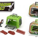 Figurka dinozaura 16 cm w klatce z akcesoriami