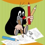 Kolorowanka Krtek się bawi A4