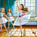 Puzzle 260 elementów LITTLE BALLERINAS