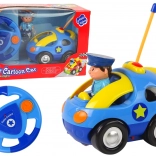 Policyjny samochodzik zdalnie sterowany ze światłem i dźwiękiem dla małych dzieci