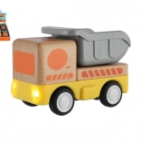 Drewniana ciężarówka na napęd kinetyczny 11 cm