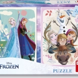 Puzzle Kraina lodu: Anna i Elsa 2x77 elementów