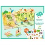 Przenośne naklejki Farma DJECO