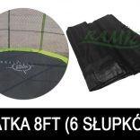 Siatka ochronna SkyRamiz do ogrodowej trampoliny 244 cm (8 ft) – 6 tuneli na słupki