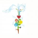 Zraszająca kwiatowa ozdoba do ogrodu