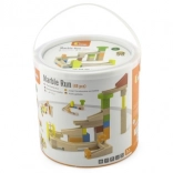 drewniana kulodrom zestaw 49 szt. w wiaderku VIGA