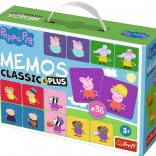 Pexeso Classic & Plus Świnka Peppa 4 w 1