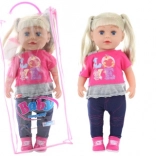 Lalka blondynka 45 cm z buteleczką