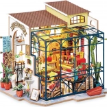 Miniaturowy domek kwiaciarni ROLIFE Robotime z oświetleniem LED