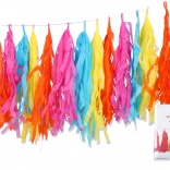 Wielokolorowa girlanda z frędzlami