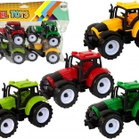 Kolorowy zestaw ciągników rolniczych - 4 sztuki