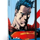 Notatnik w linie Superman A6 World Hero, 172 stron, twarda oprawa i gumka