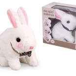 Chodzący królik ze świetlnymi i dźwiękowymi efektami 16 cm