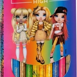 Kredki ASTRA Rainbow High Jumbo tęczowe, 10 szt.