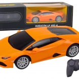 Auto R/C Lamborghini Huracan 1:24 Rastar pomarańczowe