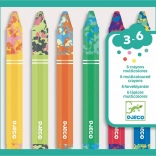 DJECO Tęczowe kredki woskowe