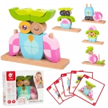 Kreatywne drewniane klocki 3D Sowa CLASSIC WORLD