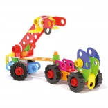 Quercetti klocki Tecno Jumbo Toolbox – przenośny kuferek z 84 elementami