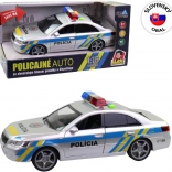 Radiowóz policyjny ze słowackim lektorem i świetlnym sygnałem