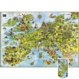 Puzzle Smoki - Mapa Europy, 4000 kawałków