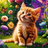 Puzzle 500 elementów uroczy kociak Trefl