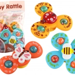 Sensoryczna zabawka z przyssawkami – biedronka, pszczółka i motylek (zestaw 3 szt.)