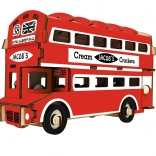 Drewniane puzzle 3D Doubledecker