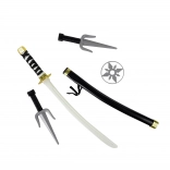 Zestaw Ninja z nożami i gwiazdkami do rzucania