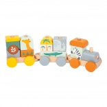 drewniany pociąg Safari