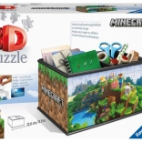 Ravensburger 3D puzzle MINECRAFT skrzynia na skarby (108 elementów)
