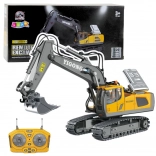 RC gąsienicowa koparka 1:20, 11‑kanałowa, żółta
